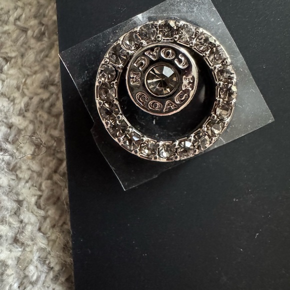 Coach Open Circle Halo Stud Earrings - Picture 3 of 3